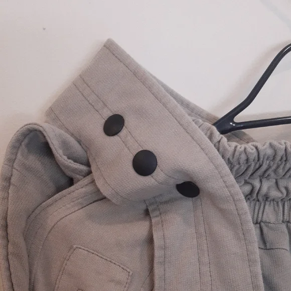 DEMOBAZA Gray/Beige Cargo Pants with Tapered Legs - Picture 9 of 15